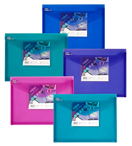 Leitz A4 Folder With Elastic Closure – Cardboard File For 150 Sheets, Pack Of 5, Black - View #3