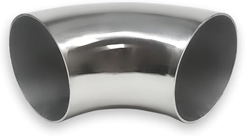 Tubo de codo de escape OD de 3 pulgadas y 90 grados (codo de curva de mandril) SS304 de acero inoxidable apto para codo de escape modificado de