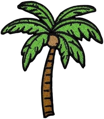 3" Palm Tree Iron On Patch - Embroidered Tropical Tree Applique Appliques Iron On Sew On Patches for Holes, Clothing, Jeans, Hat, Backpacks, Clothes - Palm Tree Patch (Palm Tree (Sunset)) image 5