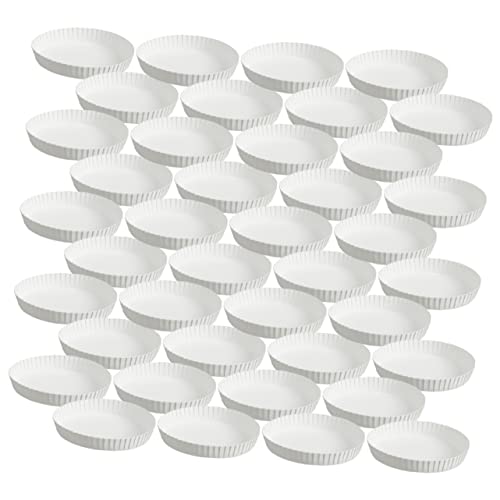 KOMBIUDA 150pcs Paper Cup Lids for Drinks Disposable Cup Covers Paper Lid Sealing Function