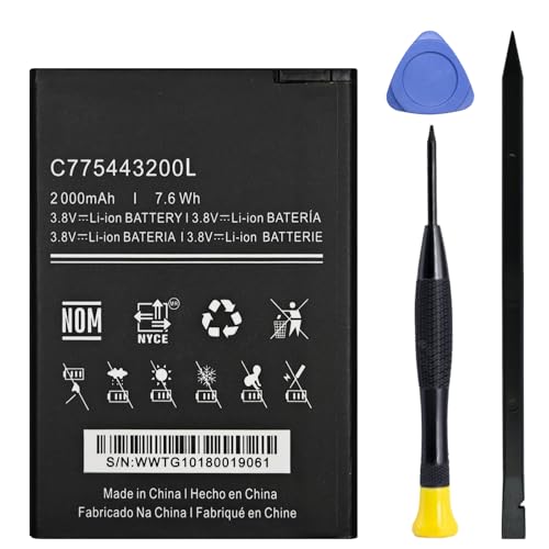 GREEN FUSION New Replacement Battery C775443200L for BLU C5L C050 C5 2019 C110L C110 with Tools