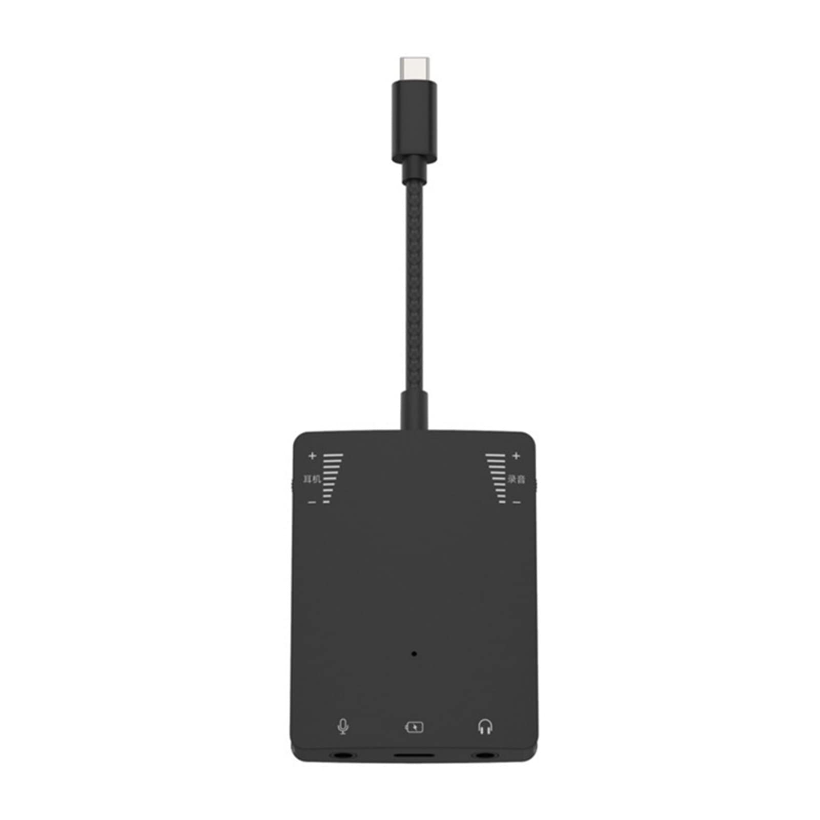 External Type-C Soundcard Adapter to 3.5mm Headphone Adapter for Laptop Computer Cellphone Sound Card for Pc Gaming Phone