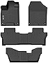 orealtrend Car Mats Replacement for Floor Liners Honda Pilot 8 Seats 2016-2022 Heavy Duty All Weather Guard Black Front and Rear Car Carpet-Custom Fit-Tough/Durable/Odorless