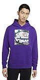 Nike Air Jordan x Sheila Rashid Chicago Collaboration Food Truck Men's Pullover Hoodie (Purple,...