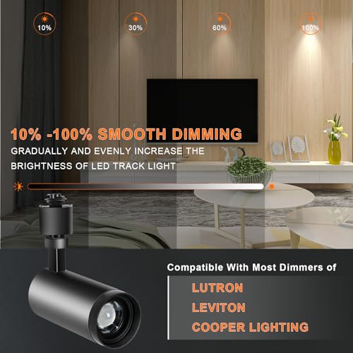 Vayannksun DIMZOOM3K4K6K003H15W1500LM 15W Led Track Lighting Heads H Type 3-Color Zoomable Track Light Heads Dimmable Bright Ceiling Spotlight Fixtures Accent Art thumb #3