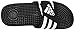 adidas Women's Adissage Slide, Black/White/Black, 8 M US