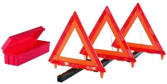 Roadside Emergency Kit, Includes 3 Warning Triangles and Storage Box, Mfr: 95-03-009-A