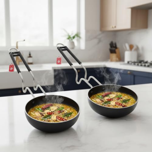 LAZYwindow® 12cm Iron Tadka Pan | Induction & Gas Friendly Cookware Deal