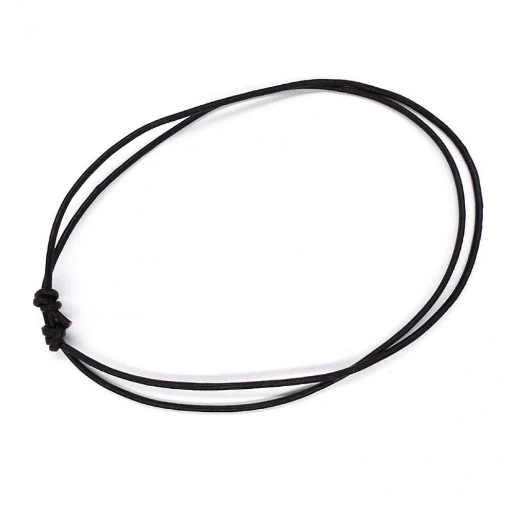 Adjustable Choker Necklace Rope 20pcs Black Hemp Cord Necklace Chains String Knot Ropes for Diy Craft Jewelry Making