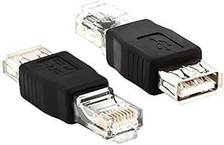 USB to Ethernet Adapter, Maxhood USB to RJ45 Adapter, 2Pack USB 2.0 Female to Lan RJ45 8P8C Male Crystal Ethernet 10Mb/100Mb Network Adapter