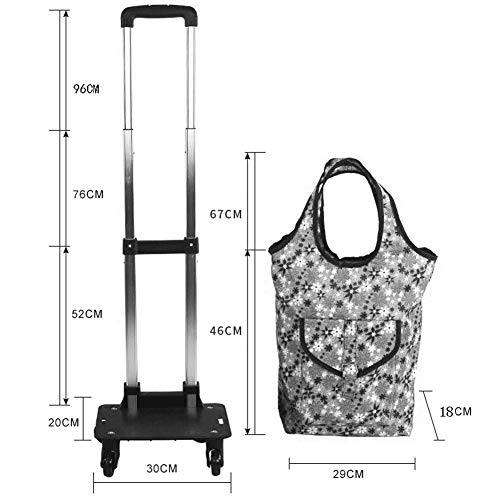 Carretilla portátil multifunción plegable 96 cm miniatura 2