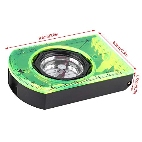 POCREATION Bússola para viagem ao ar livre, bússola de viagem em escala precisa, para viagens ao ar