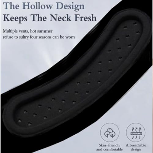 Image of Neck Brace Support Cervical Collar(Black) | Silicone, Posture Corrector, For Men and Women, Relieves Neck and Shoulder Discomfort, For Prolonged Work