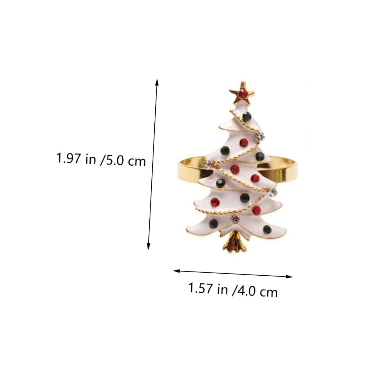TOPBATHY 20 Pz Portatovaglioli Natalizi Decorazioni Per La Tavola Della Festa Di Natale Decorazioni Per Tovaglioli Per Feste Di Natale Arredamento Tovagliolo Bianca Forniture Di Zinco