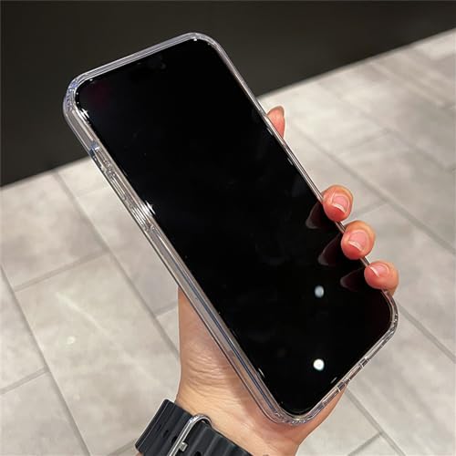 Coque iPhone 14 Pro paillettes noir antichoc acrylique