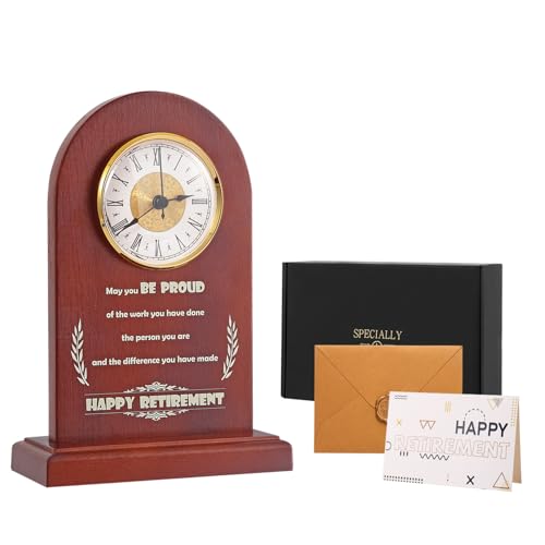 Retirement Clock for Men Woman Employee Coworker, Happy Retirement Gifts for Men Woman Employee Coworker Boss,Retirement Gifts Clock,Congratulations Retired Gifts,Retirement Goodbye Gifts Ideas