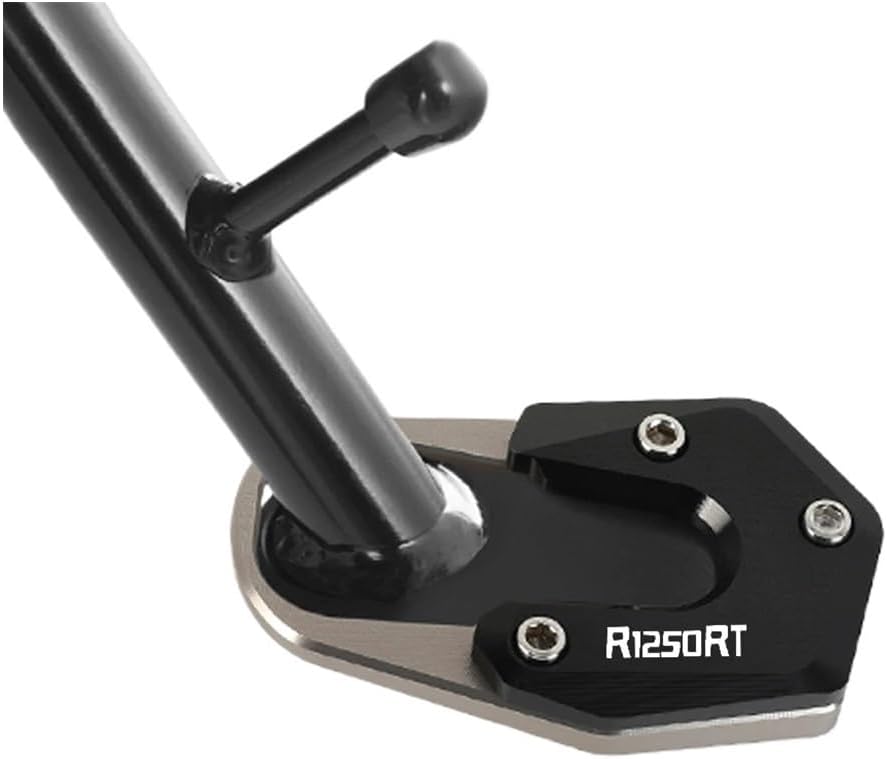 For B&M&W R1200RT R1250RT 2014-2019 2019 2020 2021 2022 2023 Foot Side Stand Extender Motorcycle CNC Kickstand(Black R1250RT)