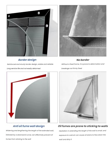 Grille de ventilation murale acier inoxydable sortie air extérieure - 7