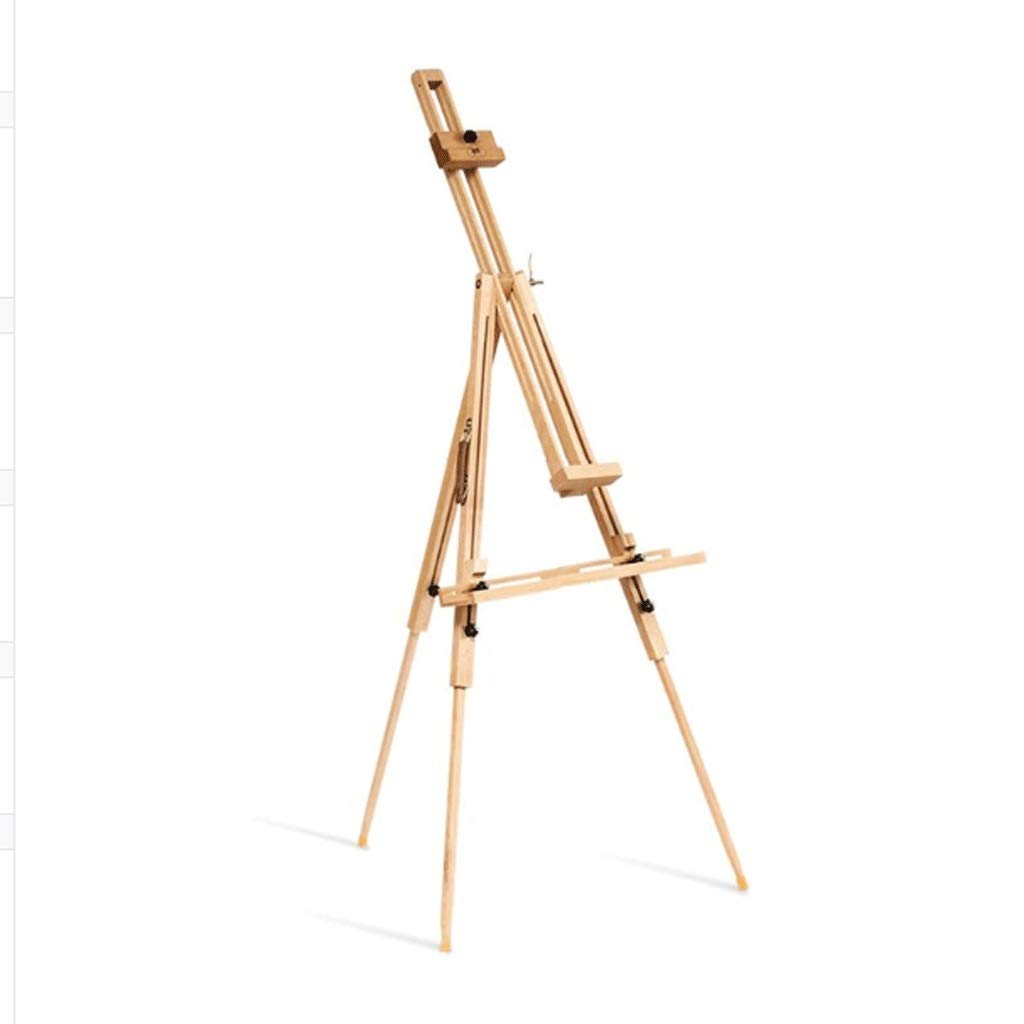 CWCQGH Easel Easel Stand Adjustable Beech Wood Sketch Foldable Travel Easel Wedding Event Display Advertisement Shelf Table Easel