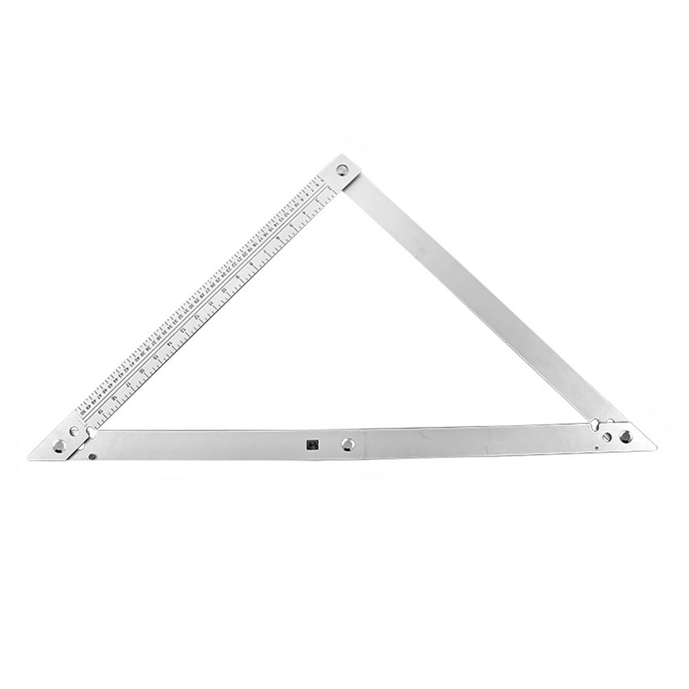Folding Square, Aluminium Folding Frame Square Foldable Professional Builders Angle Measuring Ruler for Woodworking Decoration Construction (59cm*59cm*84cm)