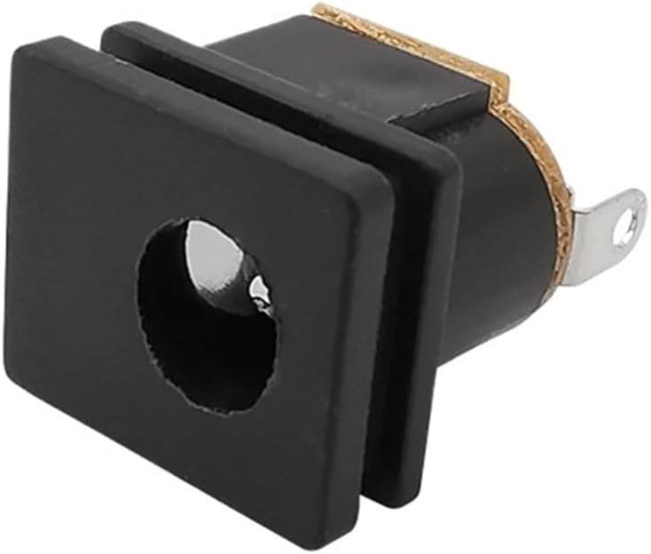 20Pcs DC-015 5.5mm x 2.1mm DC Power Supply Female Jack Connector Square Panel Mounting Socket DC015 DC 5.5-2.1