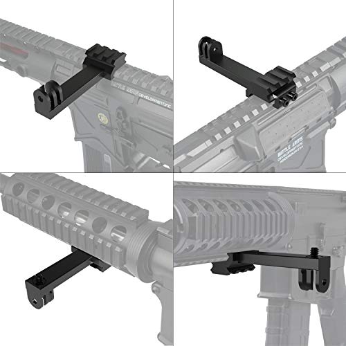 XAegis GoPro Picatinny Mount, 2 in 1 Camera Gun Mount for Picatinny Rail, 20mm Rail Mount for GoPro&Sony Camera