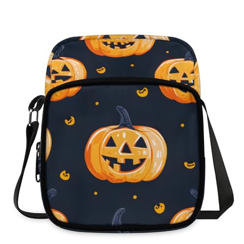 Mini Lightweight Crossbody Bag Casual Shoulder Handbag Portable Small Backpack Trvel Halloween Style Pattern Design