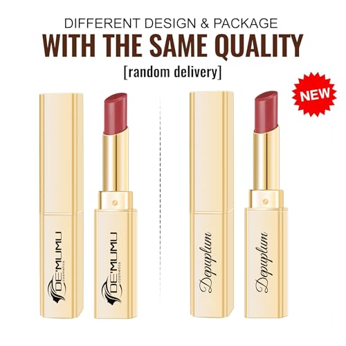 Image of Depuplum Red Lipstick for Women Moisture Lip Gloss Tinted Lip Balm | Sheer Nourishing Hydrating Glossy Creamy Lipstick Glow Reviver Lip Stick for Dry Lips,DM69 Ruby Red