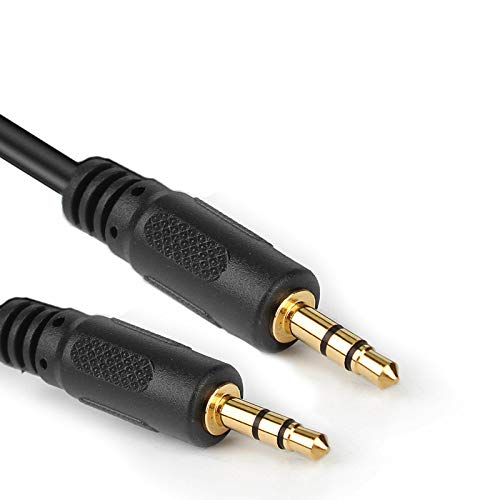 Cable de audio Jack 3.5mm macho a macho 6 ft miniatura 1