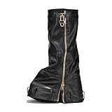 Cape Robbin Women's Padlock Fold Over Knee High Platform Boots Pull-On Boots Loxodo Black Pu 8