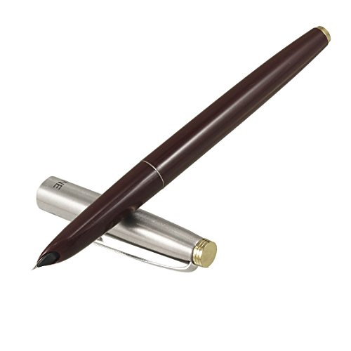 Home Mart Hero fountain pen with Golden barrel alloy pen tip Dark red
