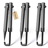 Sadnyy 3 Pcs 13'' Tree Stand Bow Hanger 3/6/8 Pcs Bow Hunting Accessories Tree Stand Accessories for Hunting Archery Outdoors Sports (Black)