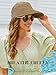 Visor Hats for Women,Beach Hats UPF50+ Sun Visors Straw Hats for Women,Hand Wowen Packable Sun Protection Hats Khaki