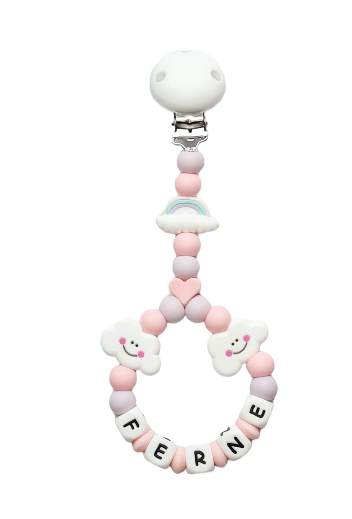 TWINKLE STAR BABY Silicone Pram Charm Babies Pram Push Chair Buggy Rainbow Cloud Girl Girls