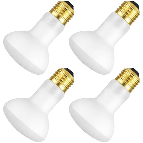 OHLECTRIC 50W Incandescent Appliance/Popcorn Bulb (4-Pack) Replacement for S4886 Reflector Flood Light Bulb Shatterproof Popcorn Machine Popper Bulb Frosted Warm White 2700K 300Lm E26 Dimmable