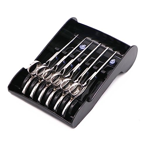 minkissy 1 Pc support organisateur de coiffure plateau de rangement pour ciseaux support d'outils de coiffure étagère à ciseaux créative Boîte de rangement tableau Porte-outil Provisions