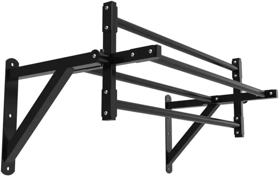 Wall Mounted Pull Up Bar, Rotating Horizontal Bar Parallel Bar Clim e, Indoor Strength Training Fitness Equipment, Max Load 300kg