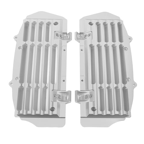 Cubierta Protectora para Radiador de Motocicleta, 1 par, a Prueba de Sobrecalentamiento, 125cc a 500cc, Apta para 125150 SX, Protege el Radiador de Daños (Plata)