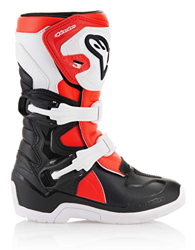 Image of Alpinestars Tech 3S Kids MX Boots (Black /White /Red, 12)