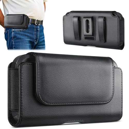 COANJIUN Leather Phone Belt Clip Holster Magnetic Closure for Galaxy Ultra