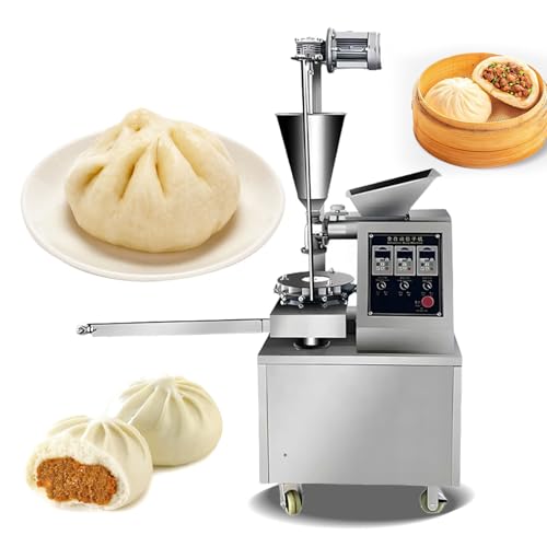 Wtecom Auto Commercial Baozi Making Machine,Meat Pie Making Machine,Steamed Stuffed Bun Machine -3 Speed Can Be Adjustable,500-3000Pcs/H,Food Grade Stainless Steel,110V