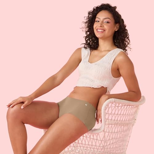 Image of Enamor Innovations Invisi, All Day Comfort, Mid Waist Boyshorts Panty for Women - No Visible Panty Lines, Breathable, Sweat Wicking, Free Cut, Full Coverage - PS40