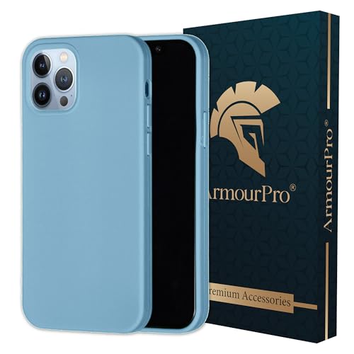 Image of ArmourPro Silicone Back Case for iPhone 15 Pro Max Soft-Touch Case | SkyBlue