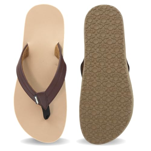 Image of SHAPECRUNCH Arch Support Slippers for Men - Ortho Slippers with MCR Sole to Reduce Pressure on Feet, Joints, and Back