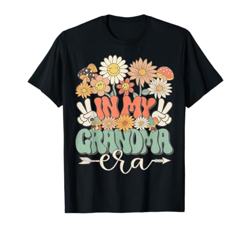 In My Grandma Era Floral Hippie Groovy Retro Matching Family Camiseta