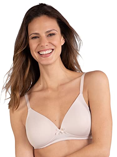 Naturana Women's Padded Soft Cup Bra 5166 Skin 40 A Light Beige #TOP6