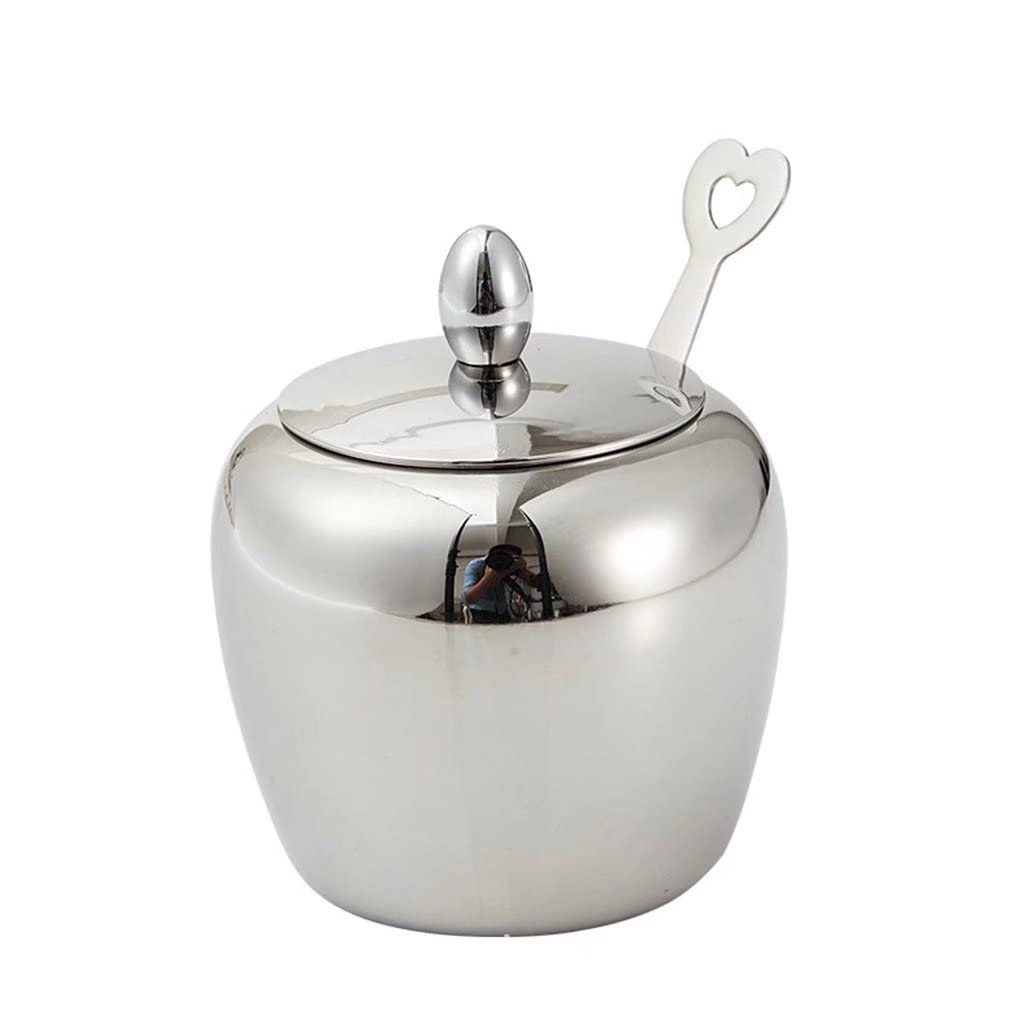 Pot d'assaisonnement acier inoxydable boîte de rangement avec couvercle thé