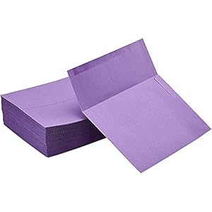 100 Pack Purple Envelopes 5×7, A7 Size for Greeting Cards, Mailing, Wedding Invitations