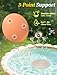 Mellbree 4-Pack Bird Bath Copper Disk, 0.6mm Reinforced 99.99% Pure Copper Cleaning Disk with Triple-Point Support for Physical Safe Clean Water All-Season
