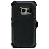 Case for Galaxy S7 (5.1) Heavy Duty Full Body Military Grade Drop Protection Carrying Cover Holder | Holster for Men Belt with Clip Stand Black/Black